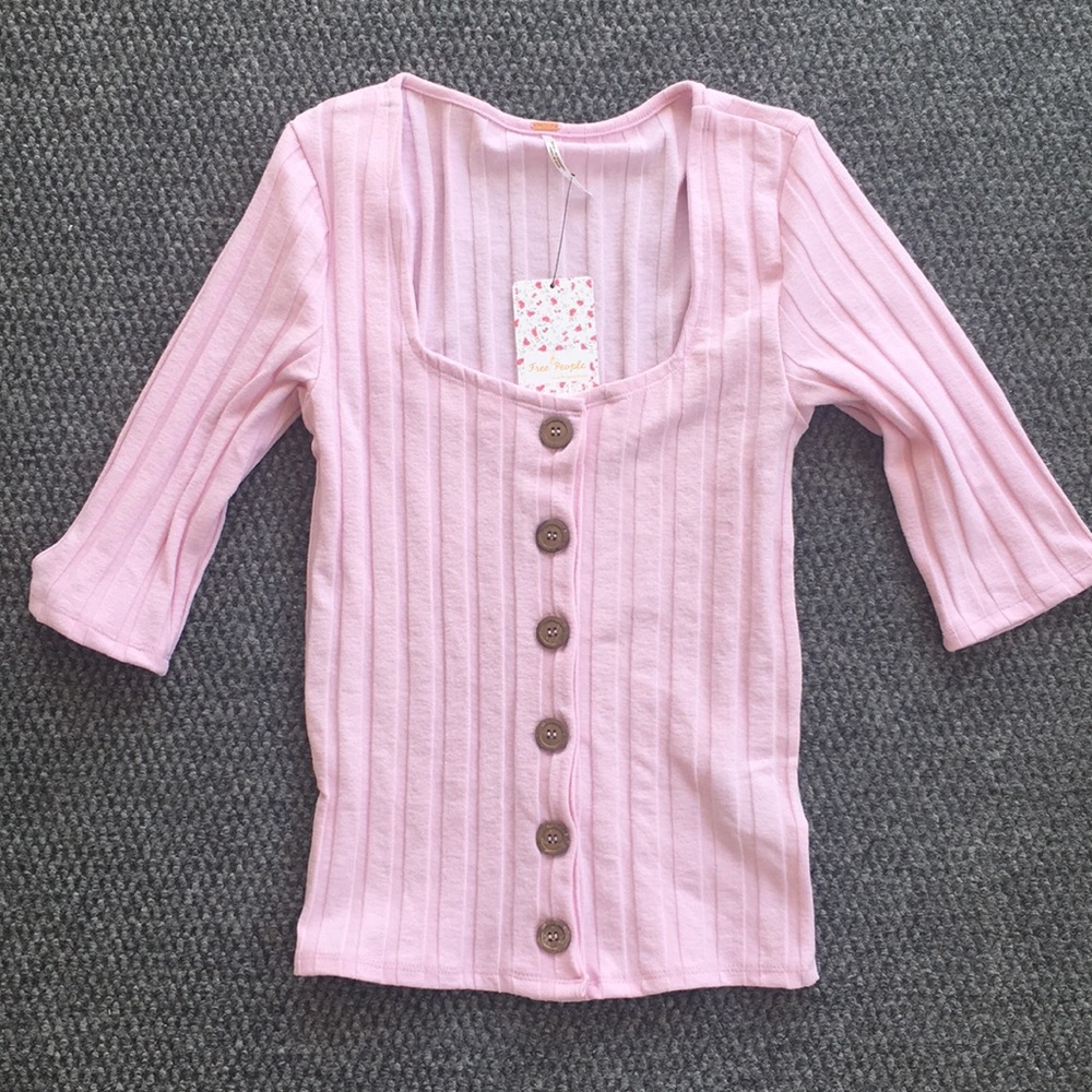 Free People button down sweater shirt size Small